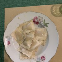 Ravioli with cannellini beans and wild garlic  at SA.NA. Pastificio Artigianale in Melegnano