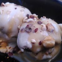 Crème glacée noisette praliné at La Végétalerie - concept store végétal in Saint-brieuc