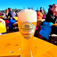 Hefeweizen at Luis Alm in Saalbach