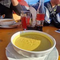 Curry Coconut Soup at Luis Alm in Saalbach