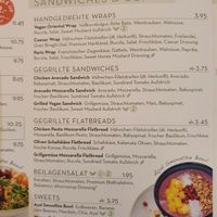 Karte T4 #Veganuary at Dean & David - Lister Meile in Hannover