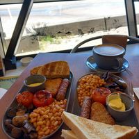 Small breakfast with a view at North Sea Observatory in Chapel St Leonards