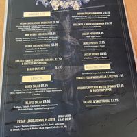 Menu  at North Sea Observatory in Chapel St Leonards
