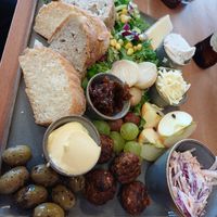 The large vegan platter. Couldn't quite finish it! at North Sea Observatory in Chapel St Leonards