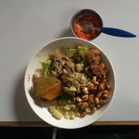 Ceviche norteño/andino vegano at Govinda Lila in Cusco