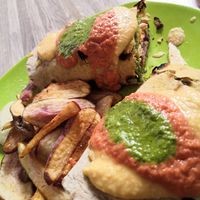 Falafel at Govinda Lila in Cusco