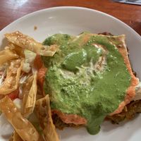 The lasagna  at Govinda Lila in Cusco
