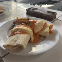 Falafel wrap   at Govinda Lila in Cusco