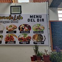 Menu del día at Govinda Lila in Cusco