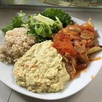 vegan menu del día  at Govinda Lila in Cusco