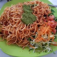 Bolognese Spaghetti at Govinda Lila in Cusco