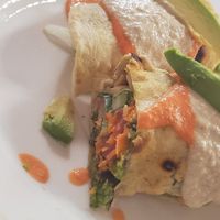 Falafel Wrap at Govinda Lila in Cusco