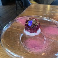 Beets dish from preset menu   at natuRe waikiki in Honolulu