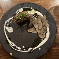 Lentil Tofu Steak / Egg Plant  at natuRe waikiki in Honolulu