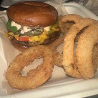 “ da beef “  at Trap Vegan in Detroit