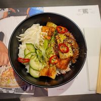 Gochujang Rice Bowl with Silken Tofu at Wagamama in Swansea