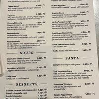 Menu  at Vegan Garden Budapest in Budapest