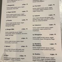 Menu  at Vegan Garden Budapest in Budapest