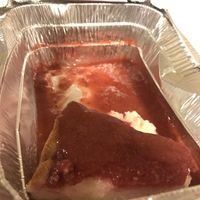 Raspberry/strawberry cake  at Vegan Garden Budapest in Budapest