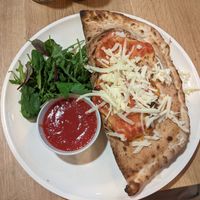 Calzone at Vegan Garden Budapest in Budapest