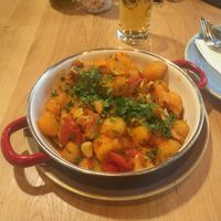 Vegan chicken (national Hungarian dish made vegan)  at Vegan Garden Budapest in Budapest