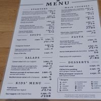 Vegan menu at Vegan Garden Budapest in Budapest