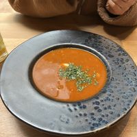 Hungarian soup   at Vegan Garden Budapest in Budapest