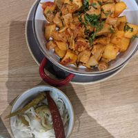 Vegan chicken Brasov style at Vegan Garden Budapest in Budapest
