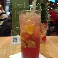 Dit was een drankje met vlierbessen at Vegan Garden Budapest in Budapest