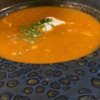 Vegan Goulash Soup  at Vegan Garden Budapest in Budapest