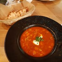 Glulash at Vegan Garden Budapest in Budapest