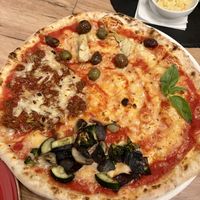 4 seasons pizza  at Vegan Garden Budapest in Budapest