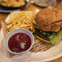 Burger at Vegan Garden Budapest in Budapest