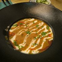 Bean Goulash at Vegan Garden Budapest in Budapest