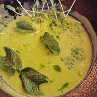 Crema de guisantes at Vegan Garden Budapest in Budapest