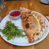 Calzone at Vegan Garden Budapest in Budapest