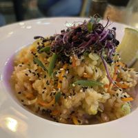 Tofu risotto  at Vegan Garden Budapest in Budapest