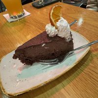 Chocolate orange mousse cake   at Vegan Garden Budapest in Budapest