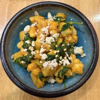 Pumpkin Gnocchi, absolutely delicious  at Vegan Garden Budapest in Budapest