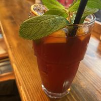 sour cherry drink   at Vegan Garden Budapest in Budapest