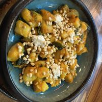 pumpkin gnocchi  at Vegan Garden Budapest in Budapest
