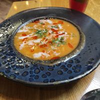 Goulash soup is amazing at Vegan Garden Budapest in Budapest