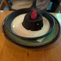 Chocolate coulant at Vegan Garden Budapest in Budapest