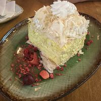 Traditional Hungarian cream cake , but VEGAN!  at Vegan Garden Budapest in Budapest