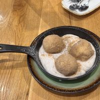 Cottage cheese balls - Hungarian classic  at Vegan Garden Budapest in Budapest
