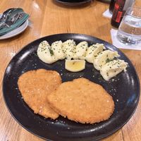 Schnitzel with mashed potatoes  at Vegan Garden Budapest in Budapest