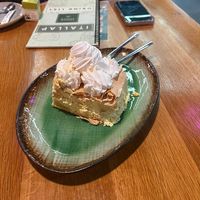 This cake was amazing!  at Vegan Garden Budapest in Budapest