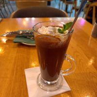 Hot chocolate at Vegan Garden Budapest in Budapest