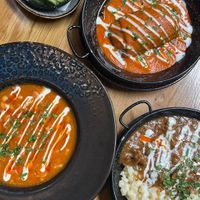 "Magyaros Babgulyás", "Gombapaprikás" & "Hortobágyi Palacsinta" at Vegan Garden Budapest in Budapest