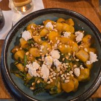 Pumpkin Gnocchi at Vegan Garden Budapest in Budapest